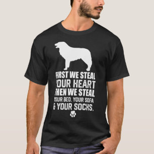 Gräns Collie stjäl ditt hjärta och stjäl ditt ben T Shirt