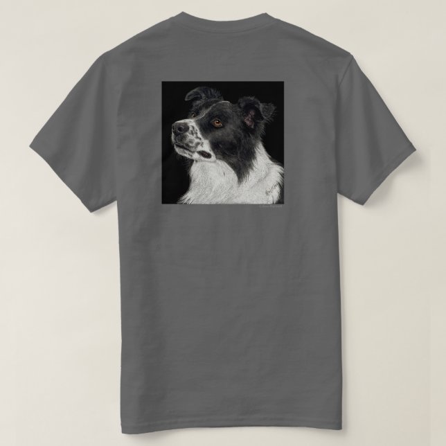 Gräns Collie T-shirt - "Ben" 2 (Design baksida)