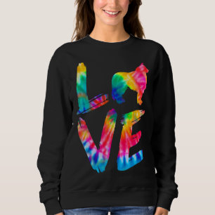 Gräns Collie Tie Dye Kärlek Hund Mamma Pappa T Shirt
