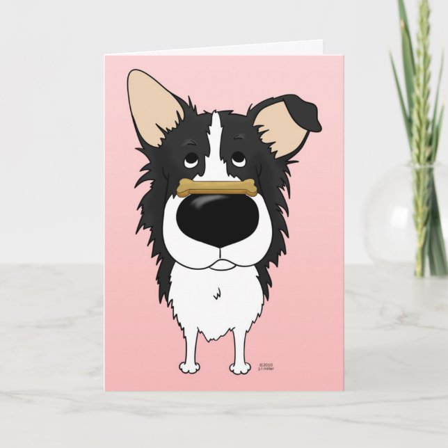 Gräns Collie Valentinkort Helgkort (Framsida)
