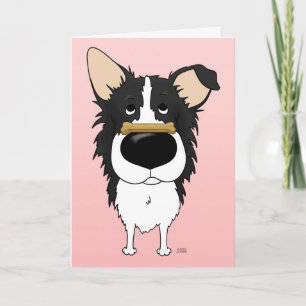 Gräns Collie Valentinkort Helgkort
