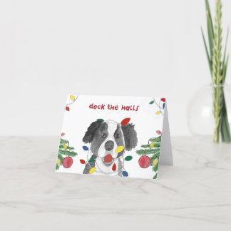 Gräns Collie vid jul Helgkort