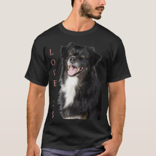Gräns Collie Women Manar Kids Kärlek Hund Mamma Pa T Shirt