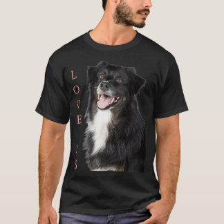 Gräns Collie Women Manar Kids Kärlek Hund Mamma Pa T Shirt