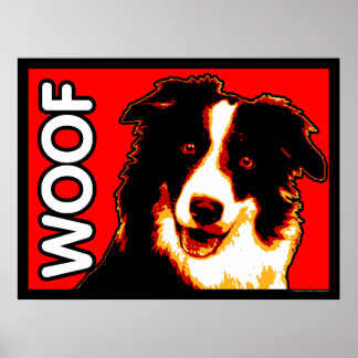 Gräns Collie WOOF Poster