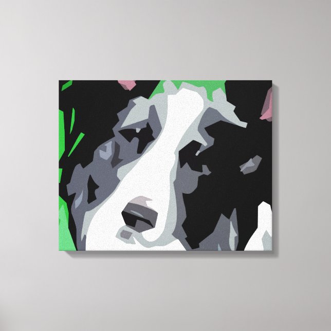 Gräns Collie Wrapped Canvas Prints (Framsida)