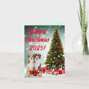 Gräns Collie Yappy Julafton Hund Julafton-kort Kort