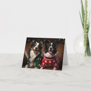 Gräns Collies julkort Kort