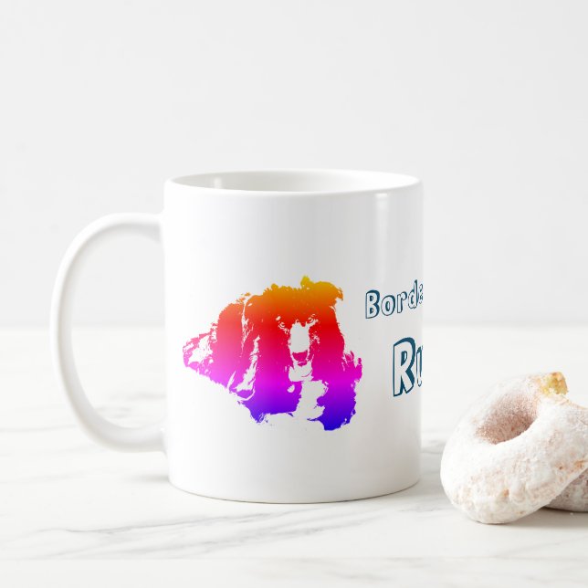 Gräns Collies Rule Cute Kaffemugg (Med munk)