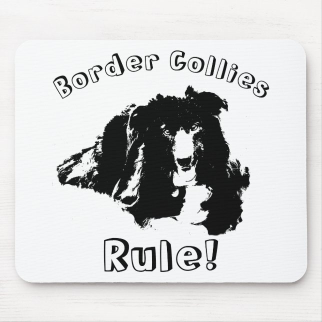 Gräns Collies Rule Funny Musmatta (Framsidan)