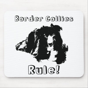 Gräns Collies Rule Rolig hund Mousepad Musmatta
