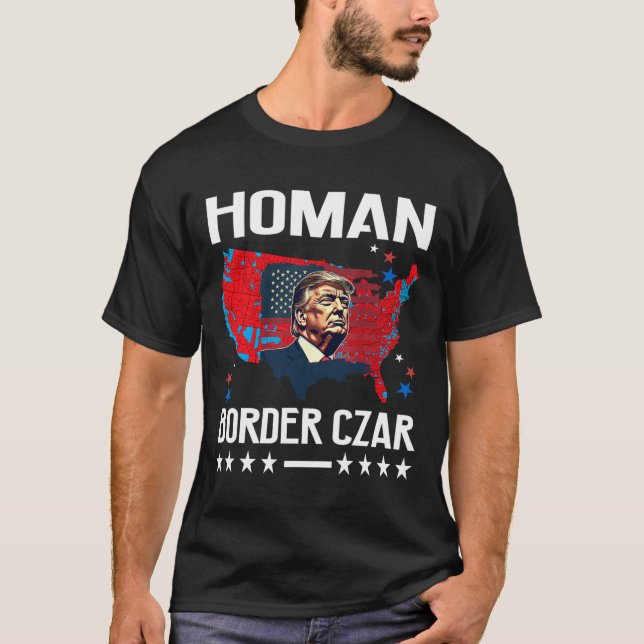Gräns Czar Tom Homan Trump President Valect Mega S T Shirt (Framsida)