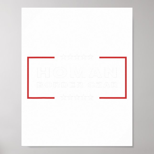 Gräns Czar Tom Homan Trump President Valect Suppor Poster (Framsidan)