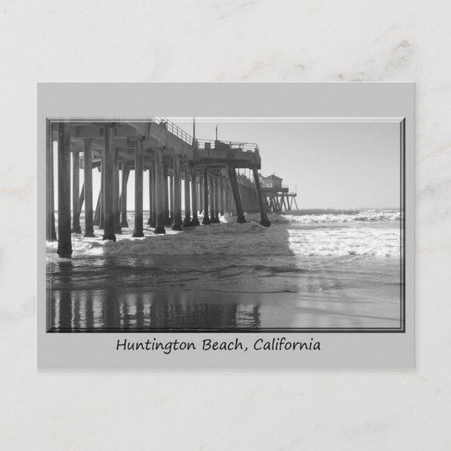 Gräns för grått för Pire blk-wh Vykort (Framsida)