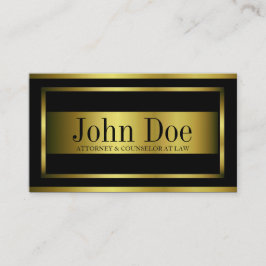 Gräns för guld- metall för advokat metallisk visitkort
