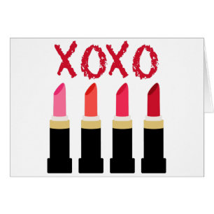 Gräns för läppstift XOXO Hälsningskort