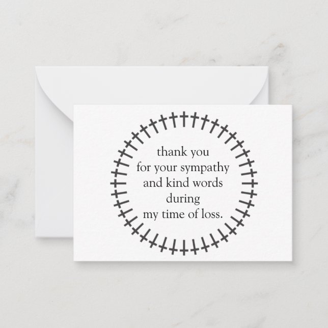 Gräns i Kor efter det vanliga tackkortet Anteckningskort (Framsida)