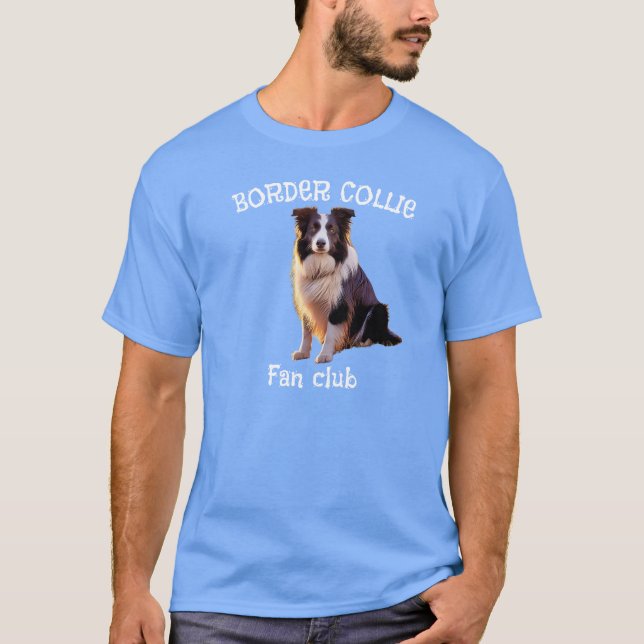 Gräns-kollie fläkt klubb t shirt (Framsida)