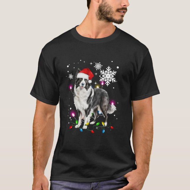 Gräns-kollie Julgran Light Pajama Gräns c T Shirt (Framsida)