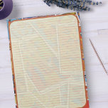Gräns-linjerad stationerminalstrering med Tarot Ca Anteckningsblock<br><div class="desc">En vacker platta med fodrad standard papper brev 8, 5 x 11-stationär enhet storlek - varje sida med ett retro Tarot Cards Theme Background Orange Linjer och Gräns.</div>