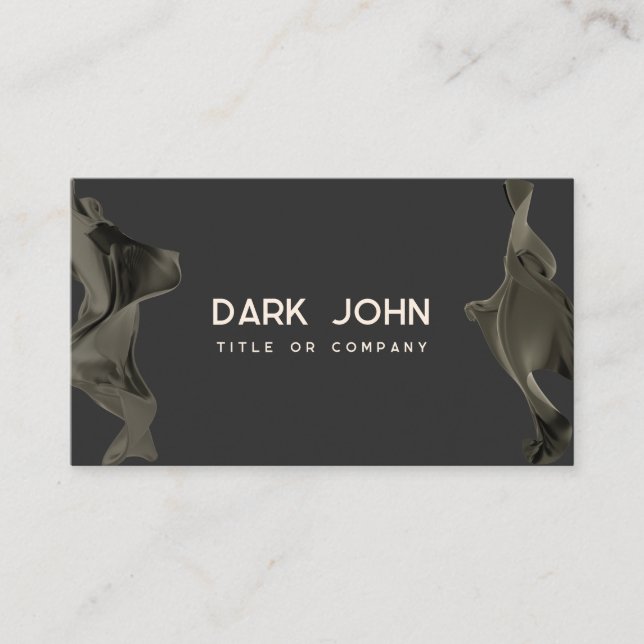 Gräns på den moderna Abstrakten med minimal storle Visitkort (Framsida)