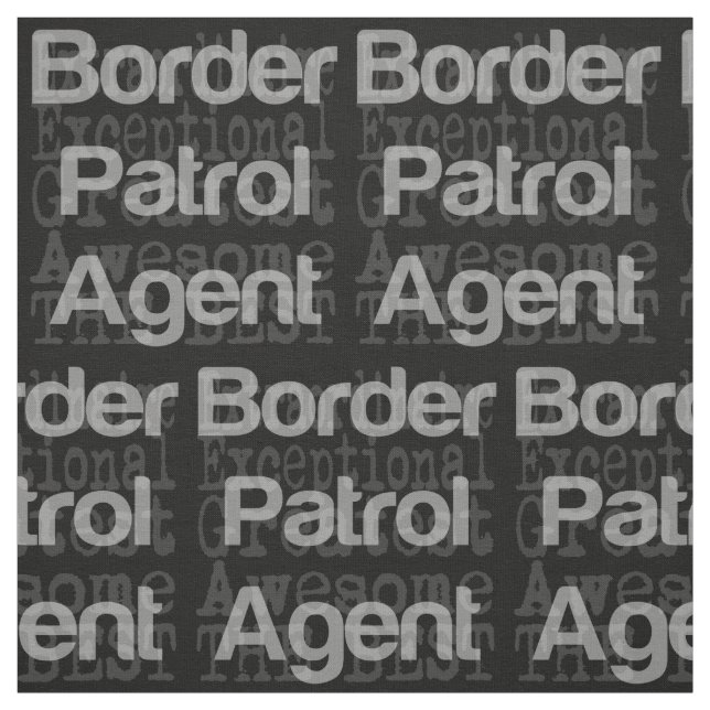Gräns Patrol Agent Extraordinaire Tyg (Provkarta)