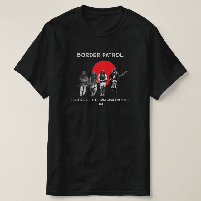 Gräns Patrol Manar Förenta staternas T-shirt (Design framsida)