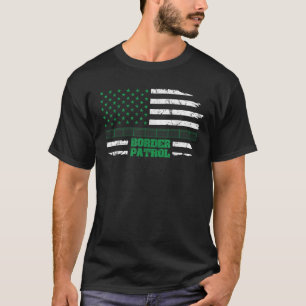 Gräns Patrol USA flagga Amerika T Shirt