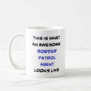 gräns patrullen agent, fantastisk kaffemugg