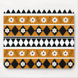 Gräns Rand Flower Diamond Boho Blommönster Musmatta