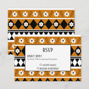 Gräns Rand Flower Diamond Boho Blommönster OSA Kort