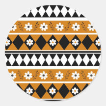 Gräns Rand Flower Diamond Boho Blommönster