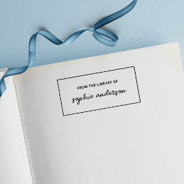 Gräns Snyggt Script Namn från Bibliotek i Självfärgande Stämpel