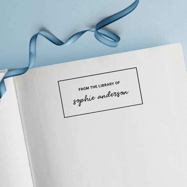 Gräns Snyggt Script Namn från Bibliotek i Självfärgande Stämpel (Skapare uppladdad)