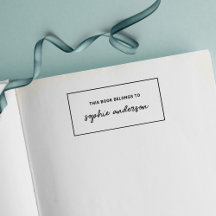 Gräns Snyggt Skript Namn Den här Bok-Tillhöret til