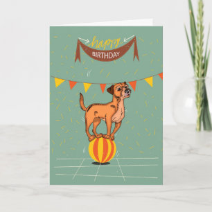 Gräns Terrier Birthday Greeting Card Kort