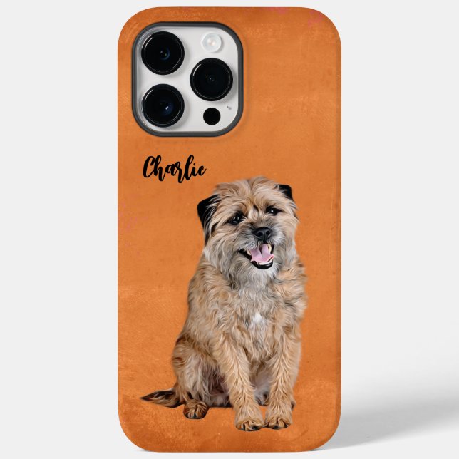 Gräns Terrier Grunge Fodral-Mate iphone case (Baksida)