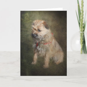 Gräns Terrier Hälsning Card Kort