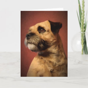 Gräns Terrier-hälsningskort Kort