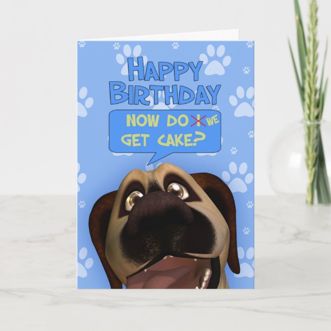 Gräns Terrier Hund med ett streck av Humor Kort (Framsida)