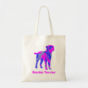 Gräns Terrier Hund Shock rosa & Blue Tygkasse