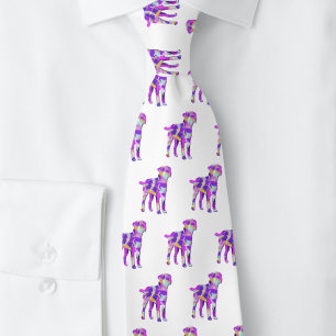 Gräns Terrier Hund Silhouette Lila White Nacke Slips
