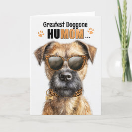 Gräns Terrier Hund Underbarare HuMOM Mors dag Helgkort