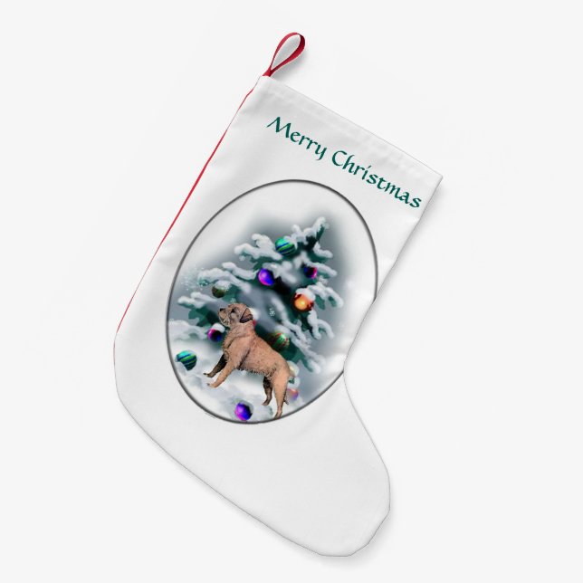 Gräns Terrier-jul Liten Julstrumpa (Framsidan (Hängande))