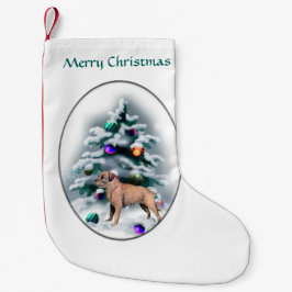 Gräns Terrier-jul Liten Julstrumpa