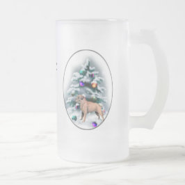 Gräns Terrier-julklappar Frostat Ölglas