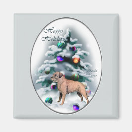 Gräns Terrier-julklappar Magnet