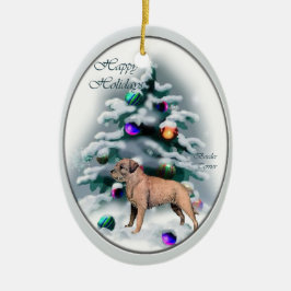 Gräns Terrier-julklappar Ornament