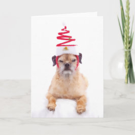 Gräns Terrier-julkort Helgkort