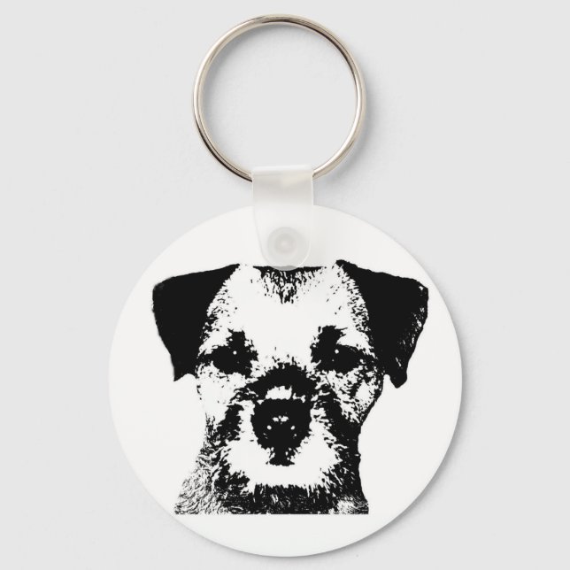Gräns Terrier Keychain Nyckelring (Framsida)